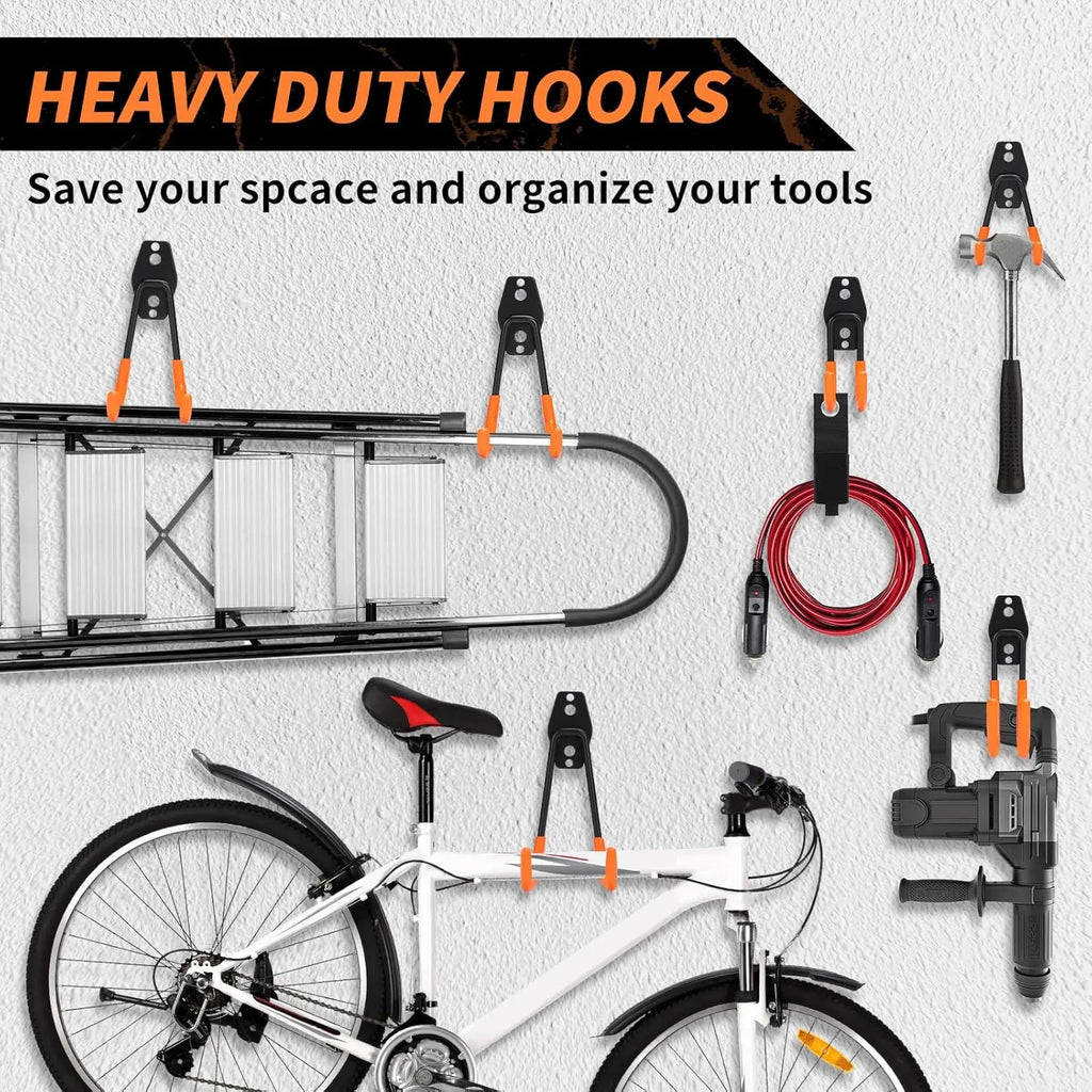 All-in-One Steel Garage Storage Hooks Bundle, Practical Tool Organizer Gadgets Ideal for Men