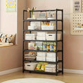 Multi-Tier Heavy Metal Storage Rack, Space-Saving Shelving Unit for Kitchen, Garage & Home Decoration