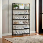 Multi-Tier Heavy Metal Storage Rack, Space-Saving Shelving Unit for Kitchen, Garage & Home Decoration