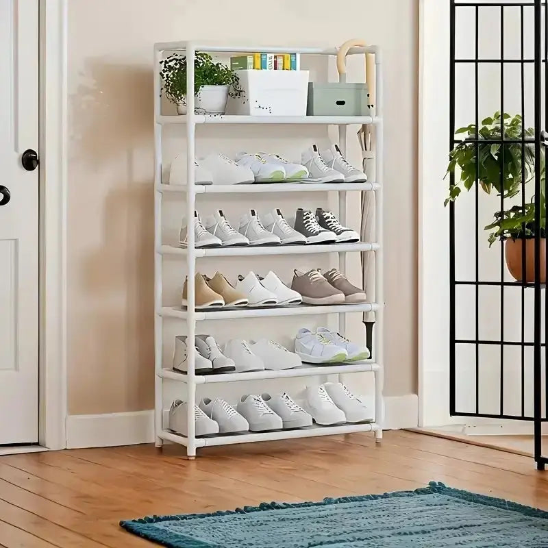 Multi-Tier Heavy Metal Storage Rack, Space-Saving Shelving Unit for Kitchen, Garage & Home Decoration