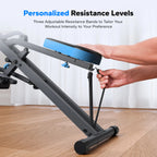 2-in-1 Squat Rowing Machine with LCD Monitor, 350LBS Adjustable Resistance Leg Glute Home Gym Equipment